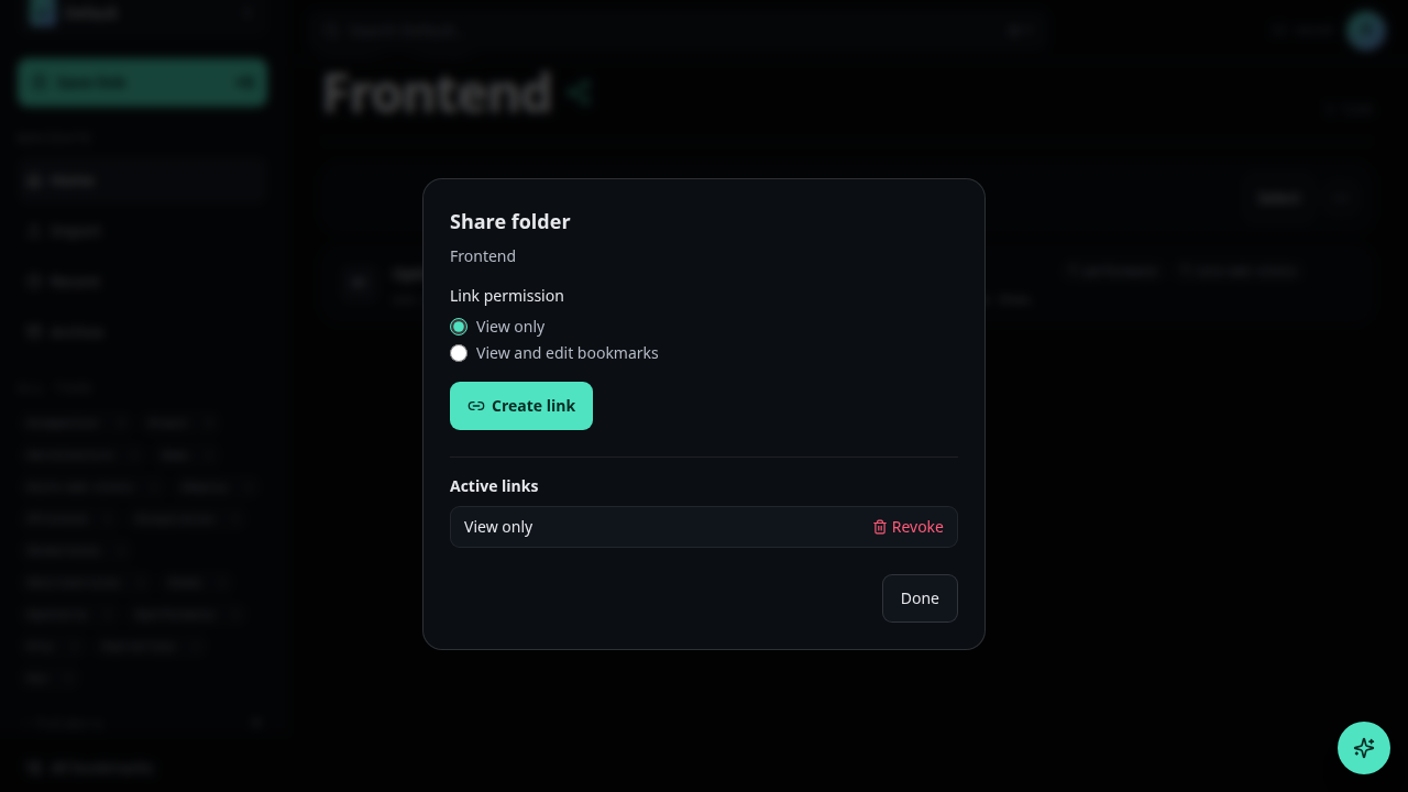 Permission dropdown with Read selected.